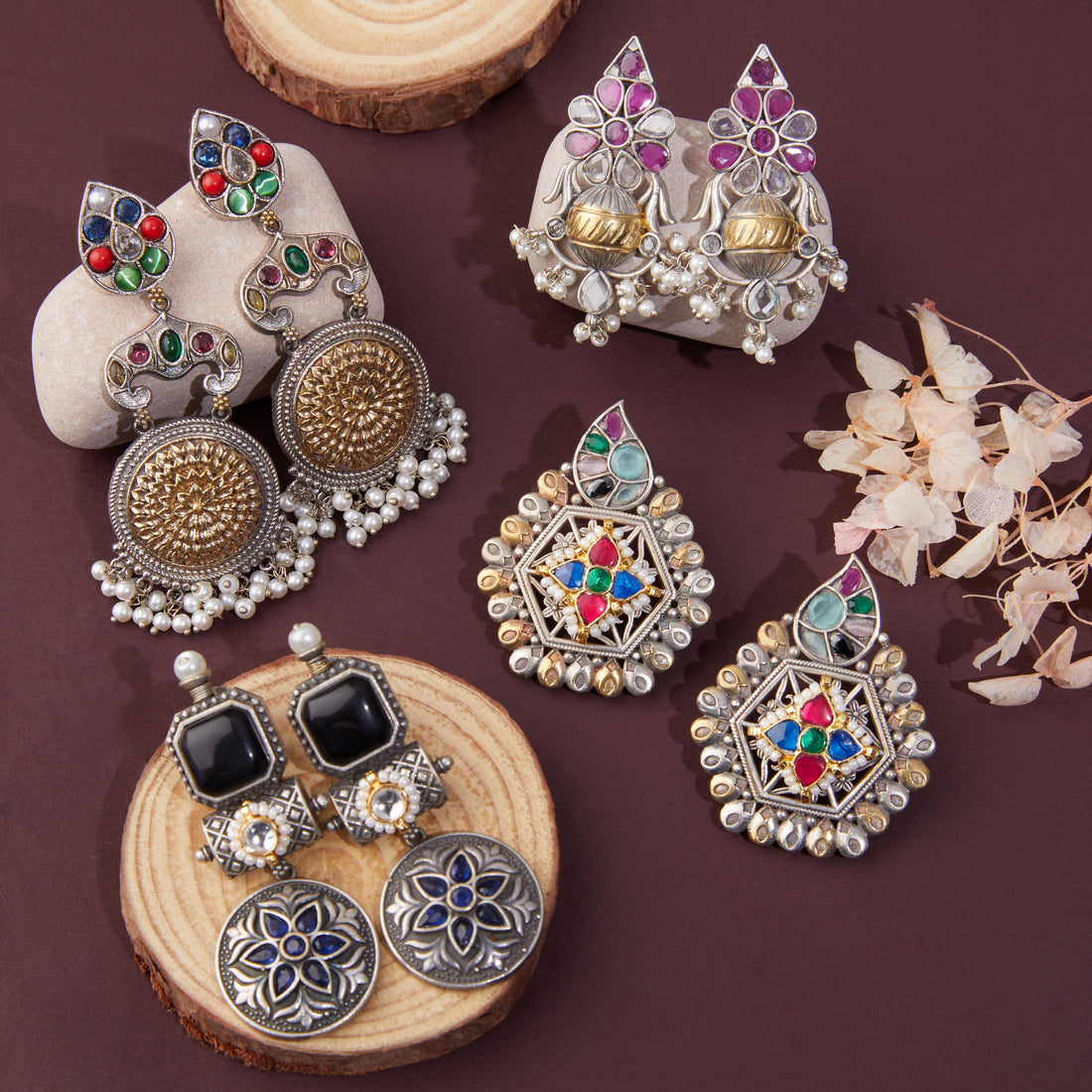 Earrings trend in navratri 2024