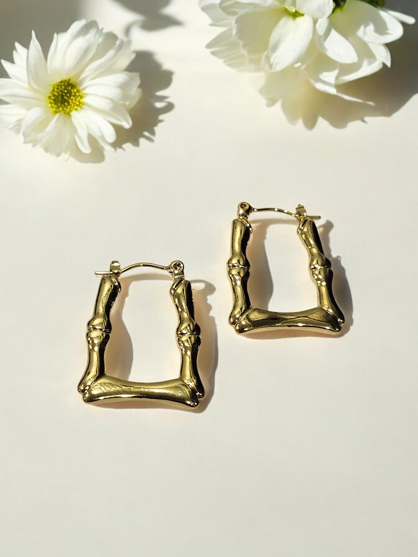 GOLD RECTANGLE AZUREY EARRINGS