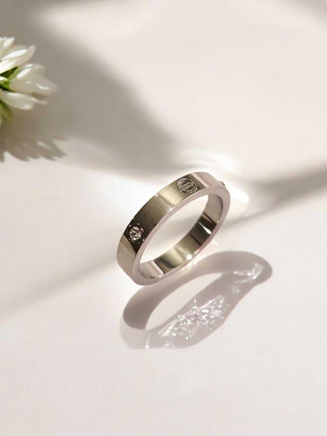 SILVER CARTIER SHERINE RING