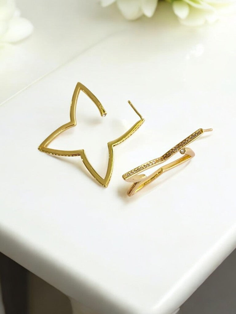 GOLD STAR LV DITYAA EARRING