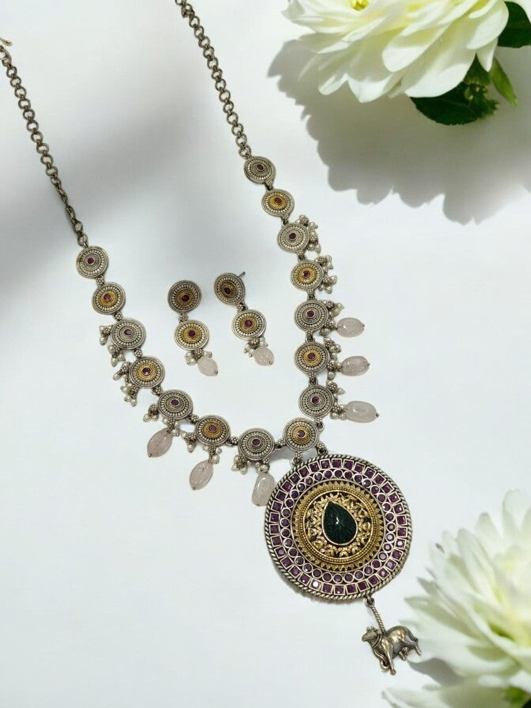 MULTI JAIME GERMAN SILVER JEWELLERY SET