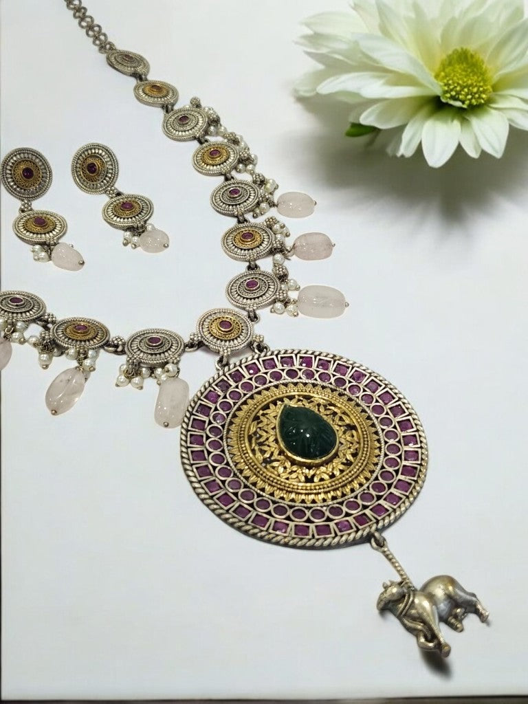 MULTI JAIME GERMAN SILVER JEWELLERY SET