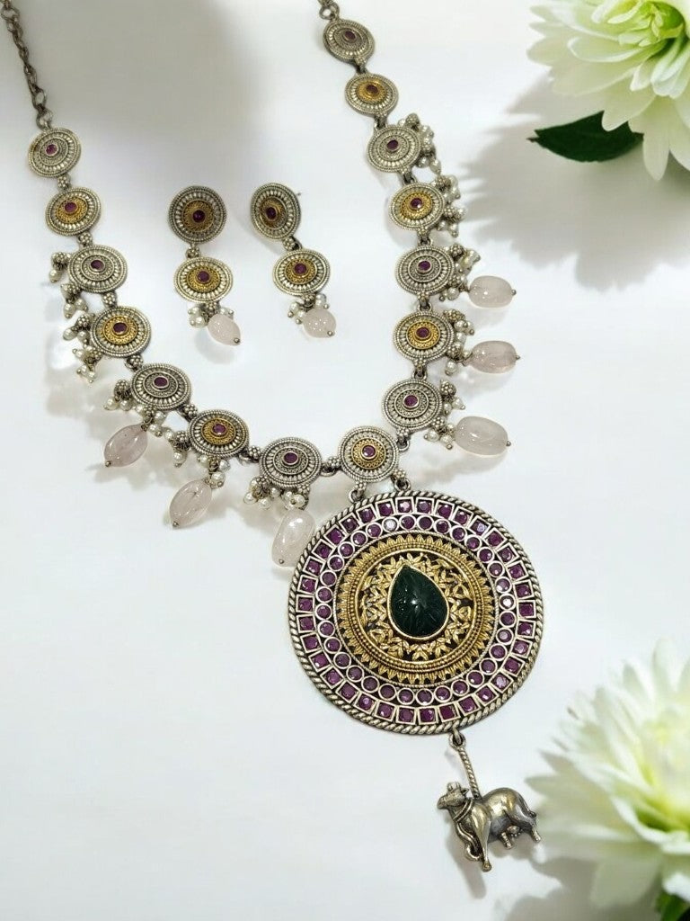 MULTI JAIME GERMAN SILVER JEWELLERY SET