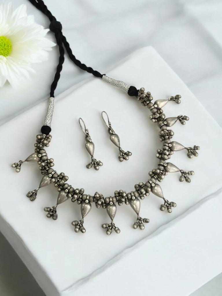 ESHITA GERMAN SILVER JEWELLERY SET