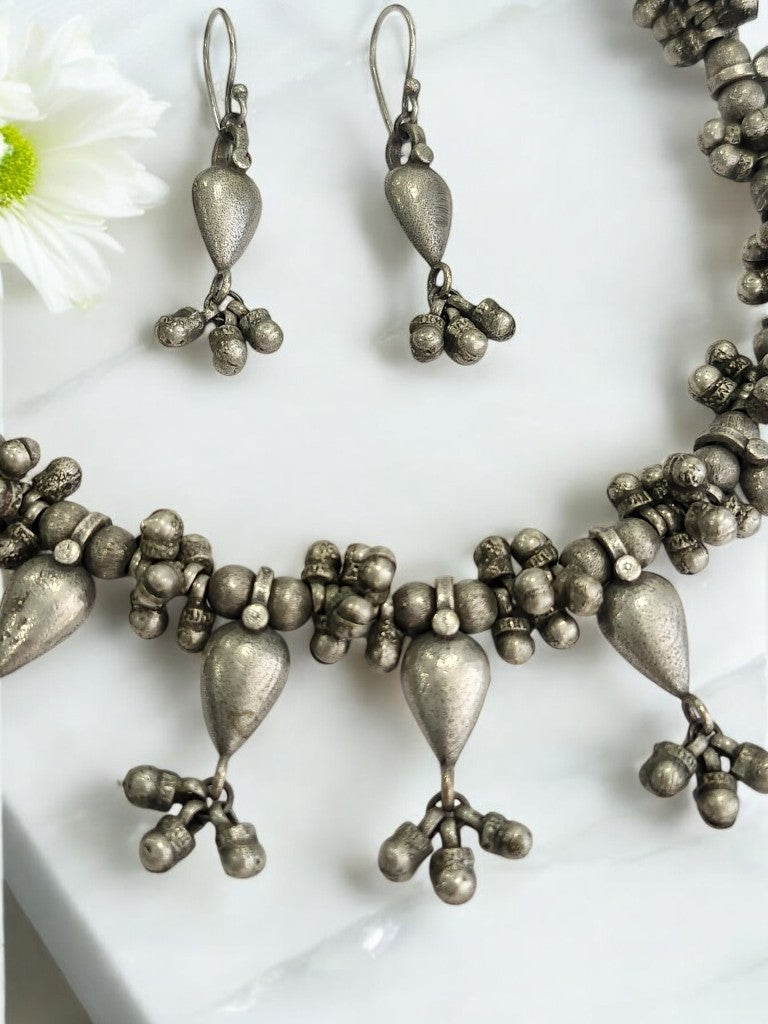 ESHITA GERMAN SILVER JEWELLERY SET