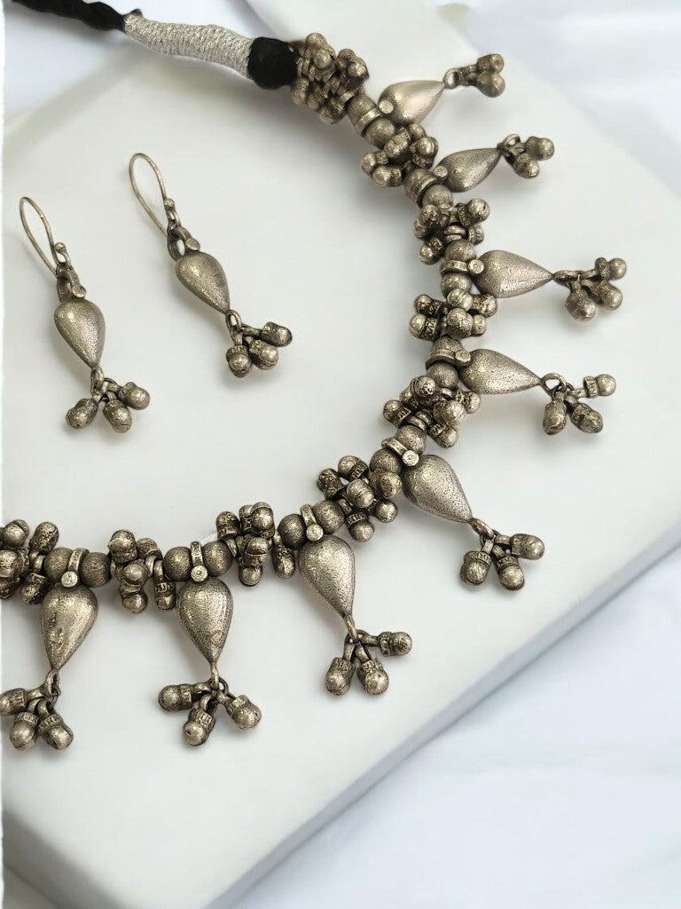 ESHITA GERMAN SILVER JEWELLERY SET
