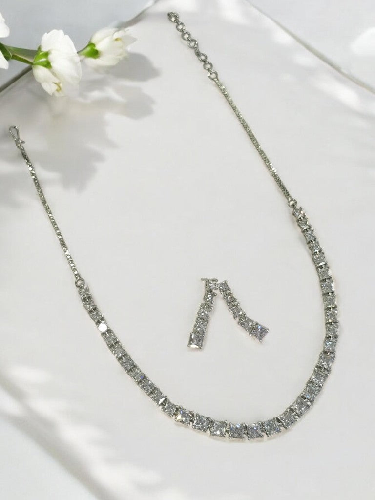 ANURYA SQUARE DIAMOND JEWELLERY SET