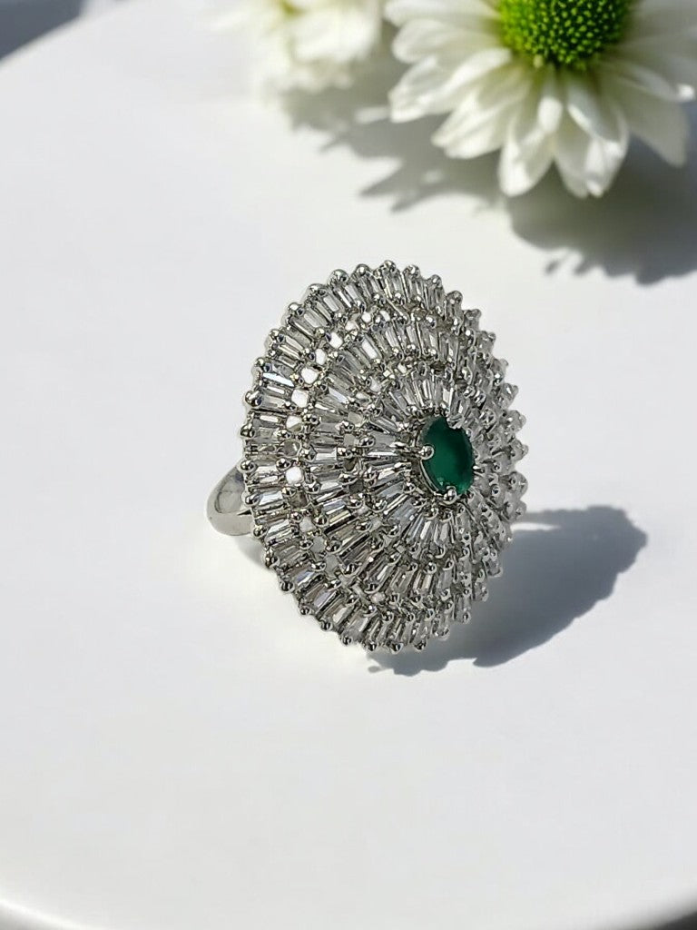 GREEN NEEVA DIAMOND RING