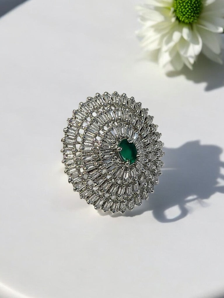 GREEN NEEVA DIAMOND RING