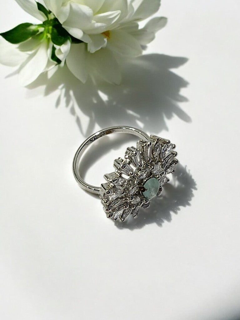 SEA GREEN MISHTI DIAMOND RING