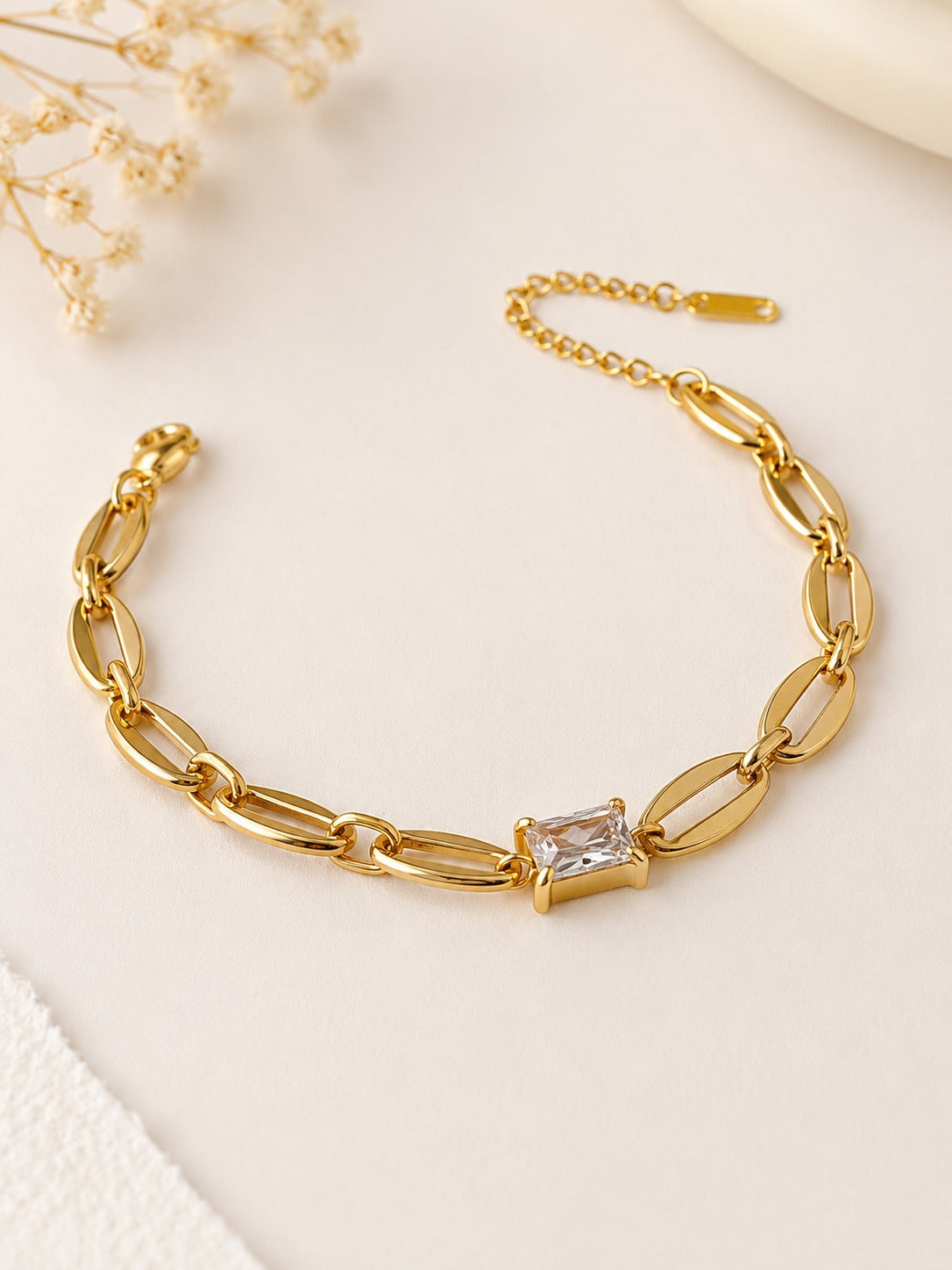 GOLDEN DIAMOND CHAIN BARNEY BRACELET