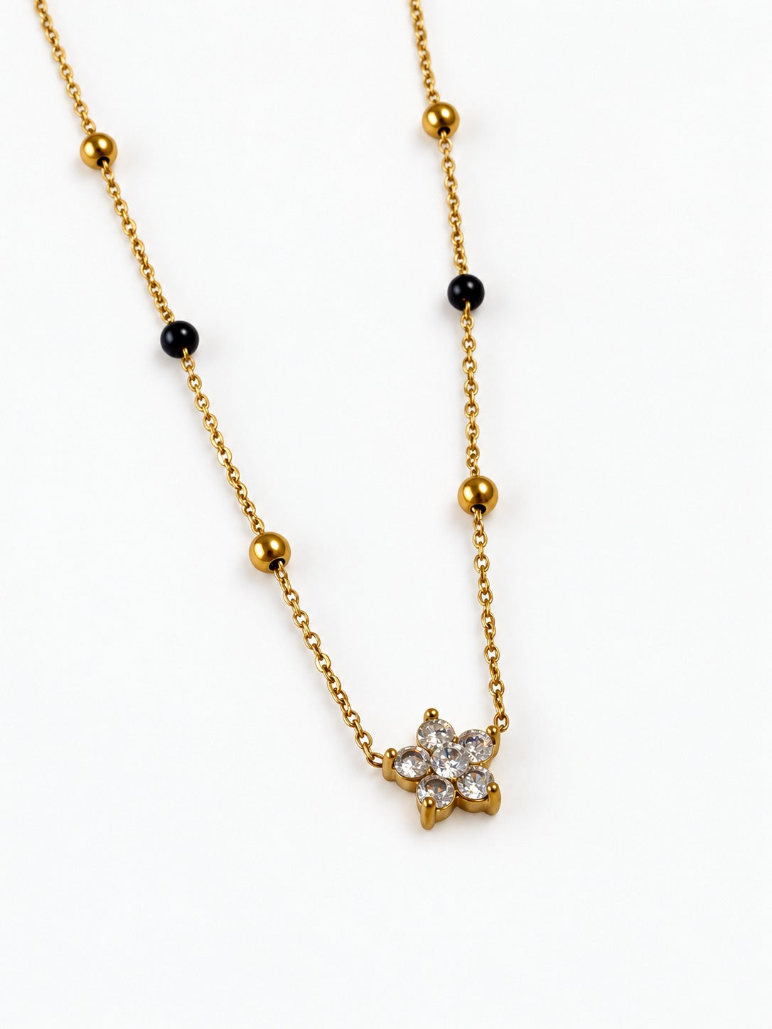 GOLDEN DIAMOND FLORAL BHARGVI MANGALSUTRA