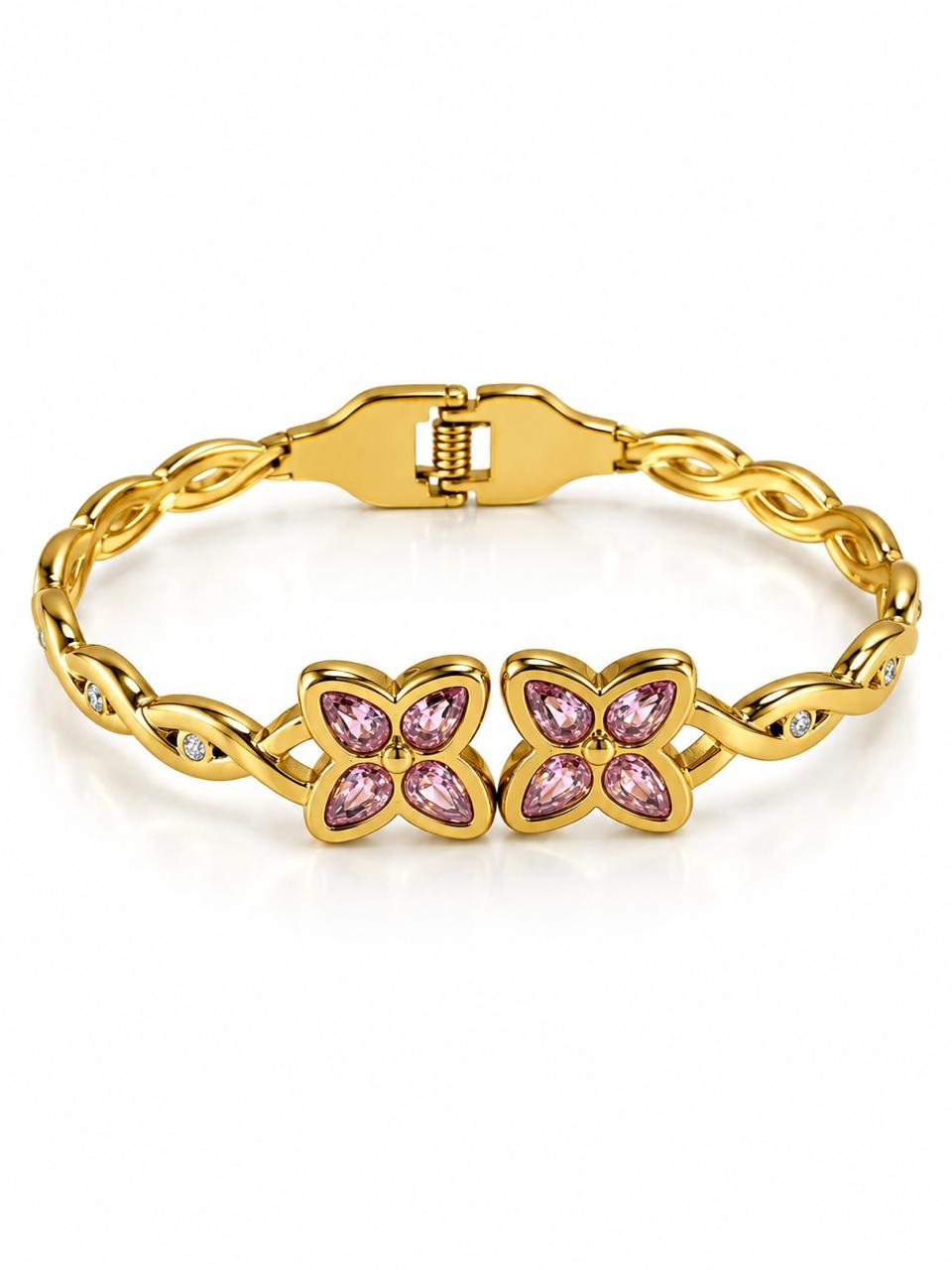 PINK DIAMOND FLORAL GALENE BRACELET