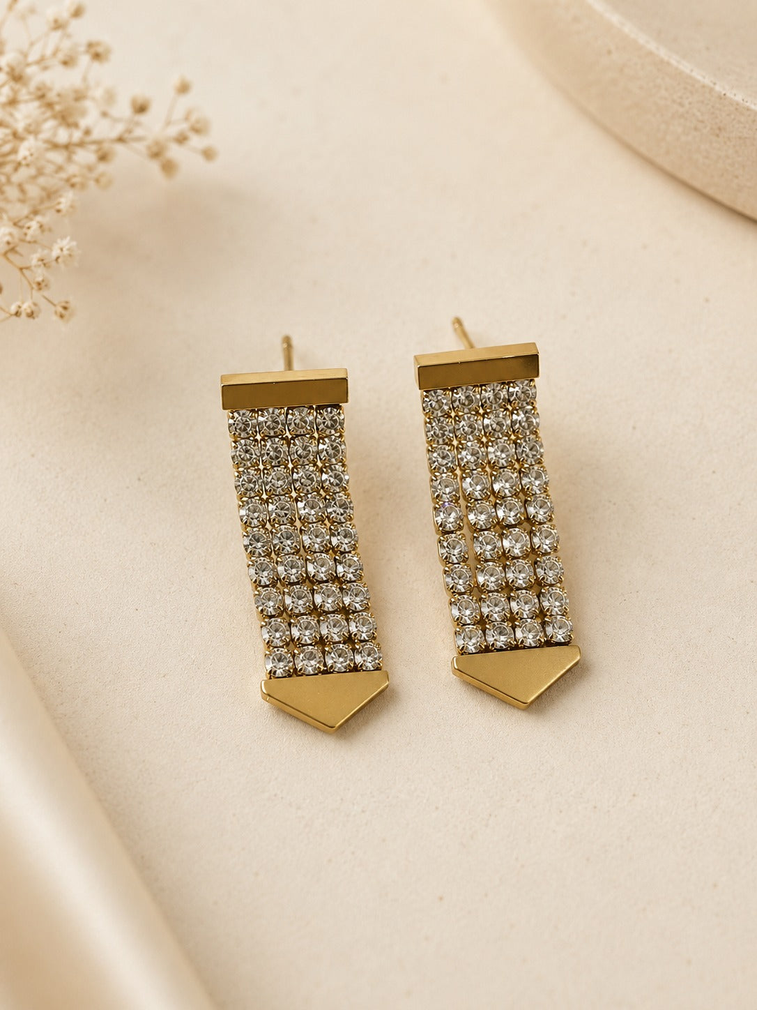 GOLDEN DIAMOND WILLOW EARRINGS