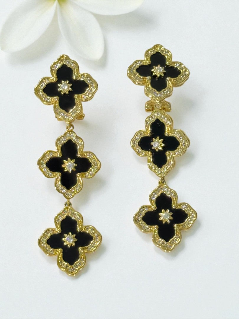 BLACK AARONEY EARRINGS