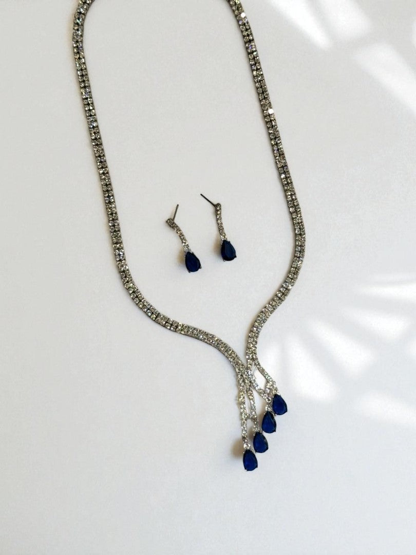 BLUE DIAMOND TRISTIN NECKLACE SET