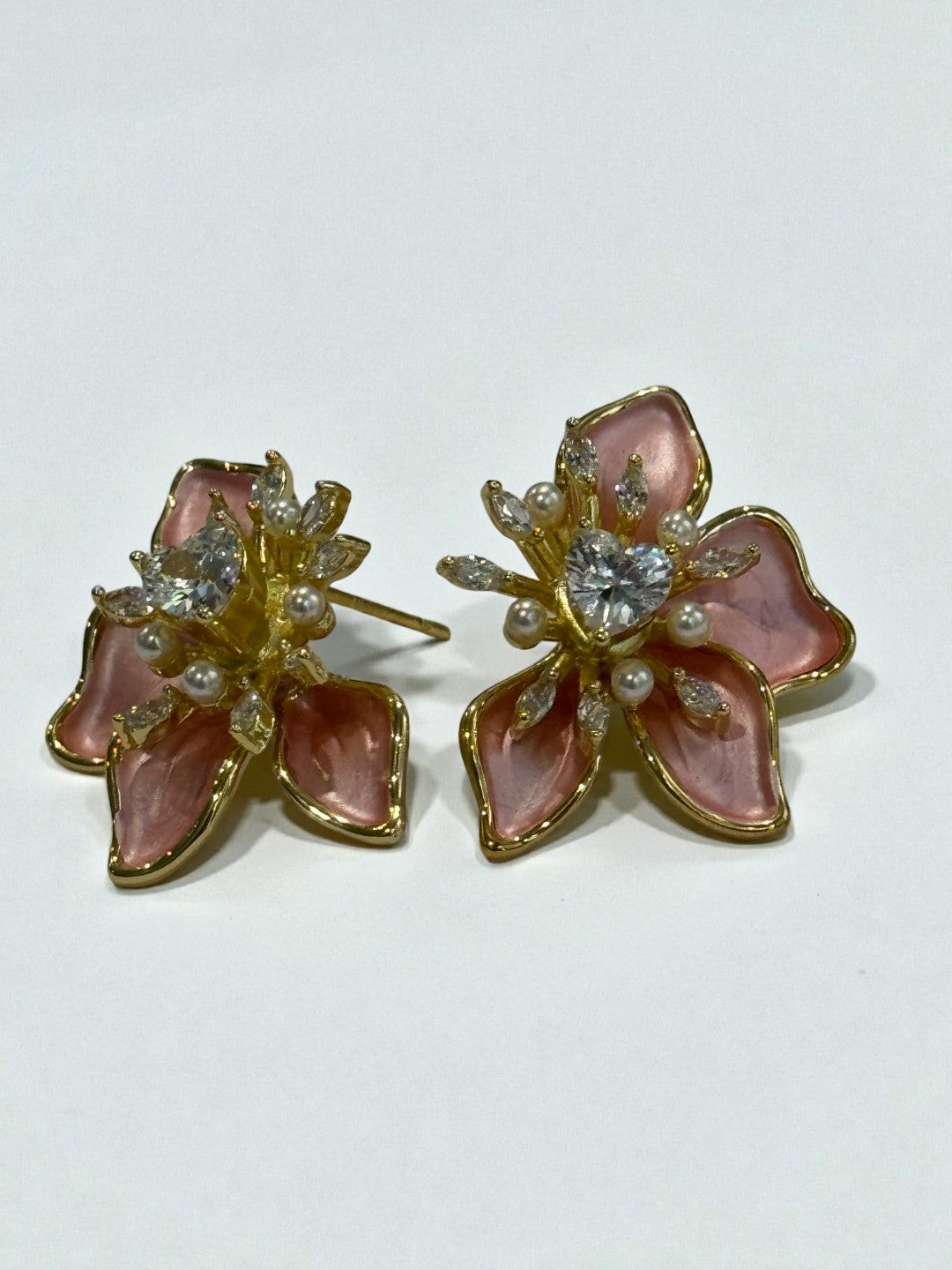 CORAL FLOWER SANTINIE EARRINGS