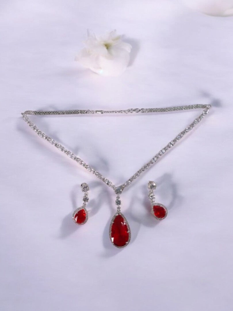 RUBY DIAMOND EMMET JEWELLERY SET