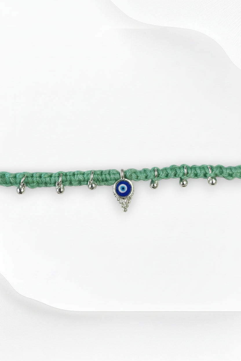 EVIL EYE AMAYA SILVER RAKHI