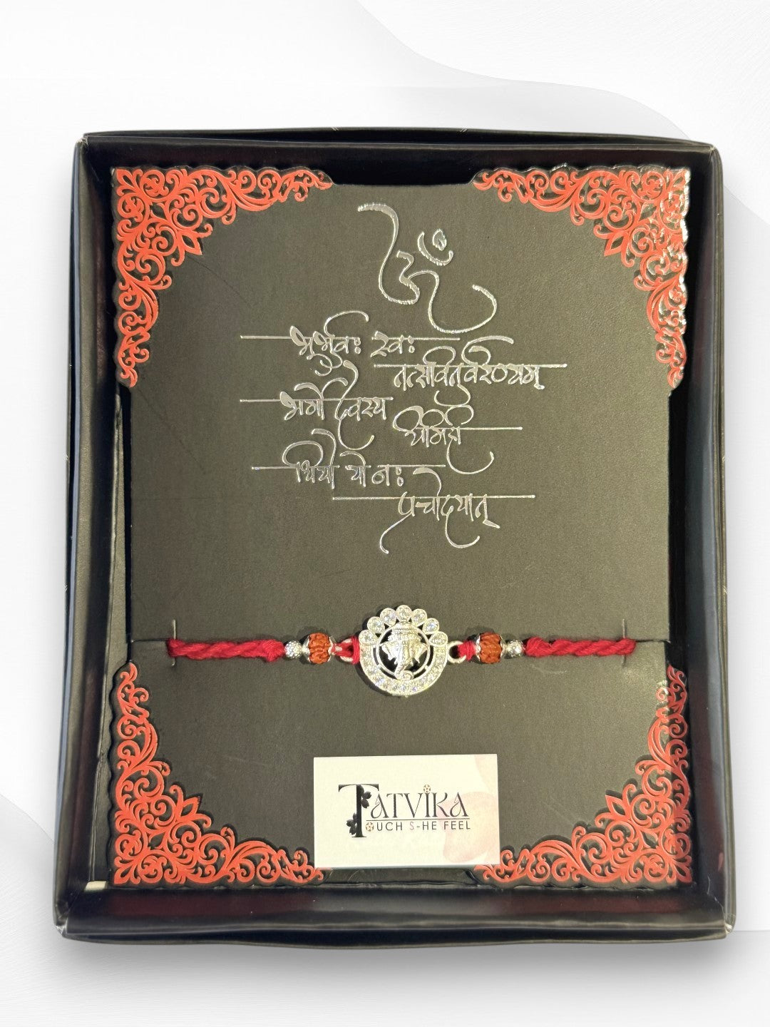 GANESH AARUSHI PURE SILVER RAKHI