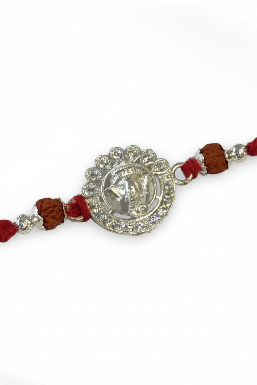 GANESH AARUSHI SILVER RAKHI