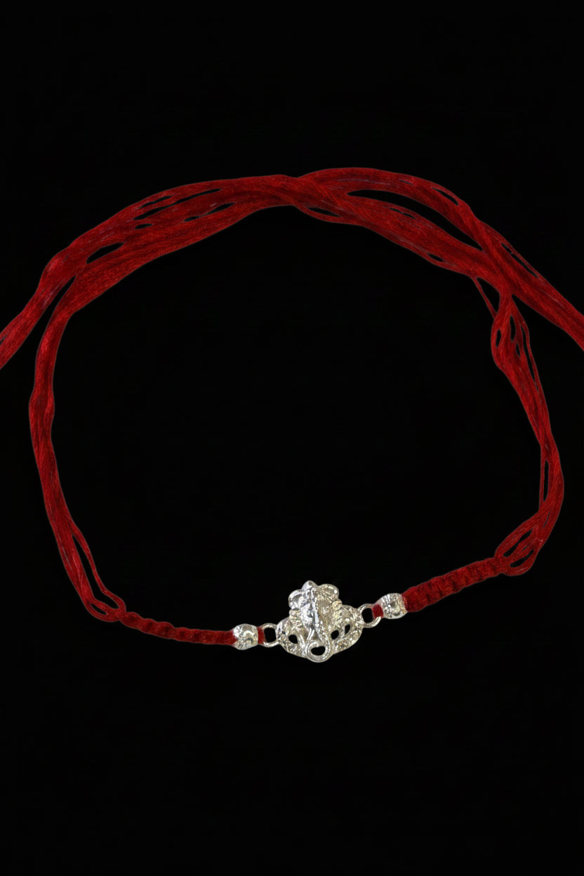 GANESH NIHARIKA SILVER RAKHI