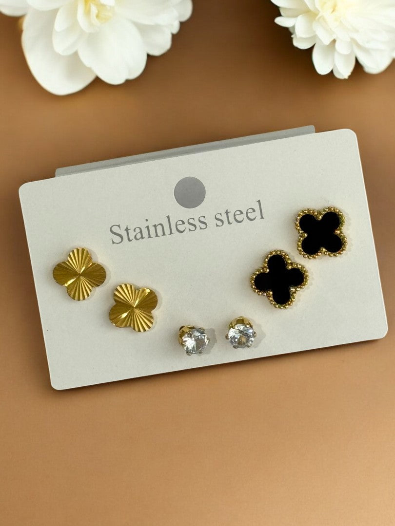 GOLDEN-BLACK HAYEY EARRINGS