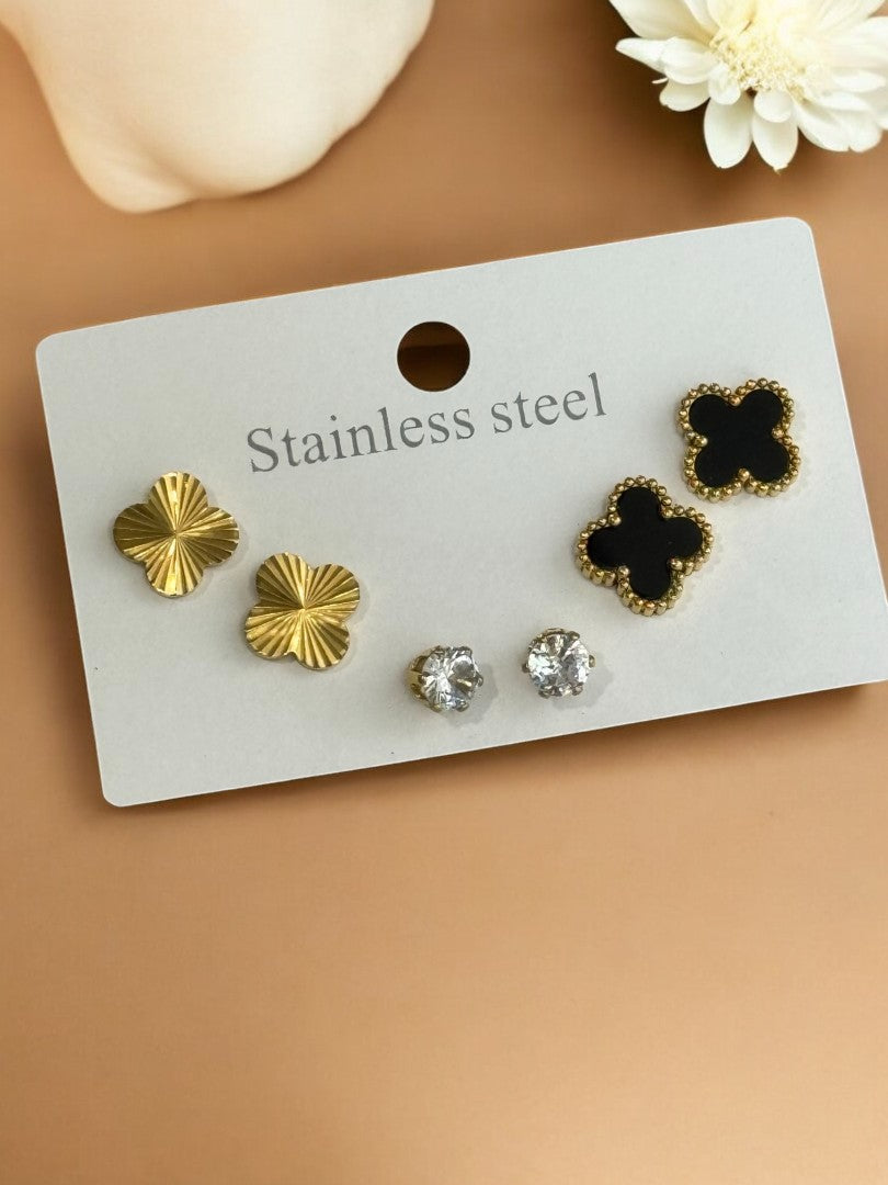 GOLDEN-BLACK HAYEY EARRINGS