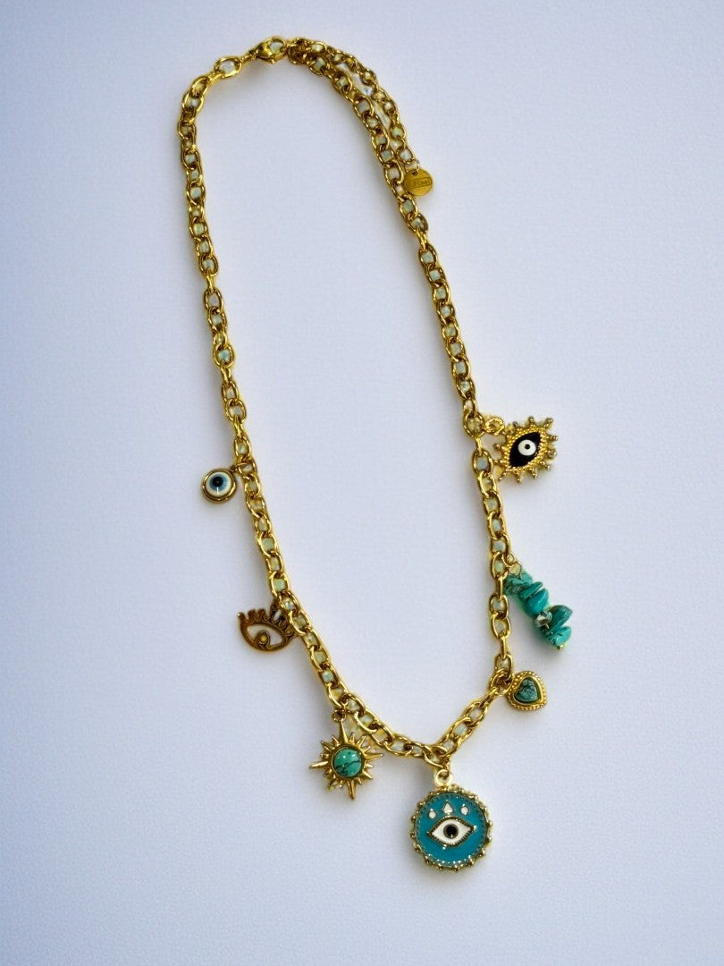 GOLDEN BEACH CHARM JALEN NECKLACE
