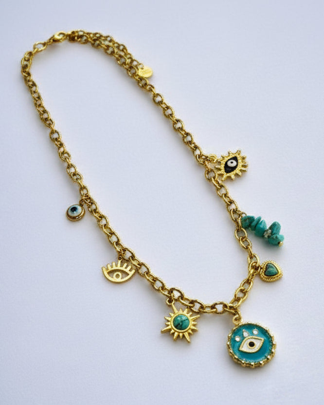 GOLDEN BEACH CHARM JALEN NECKLACE