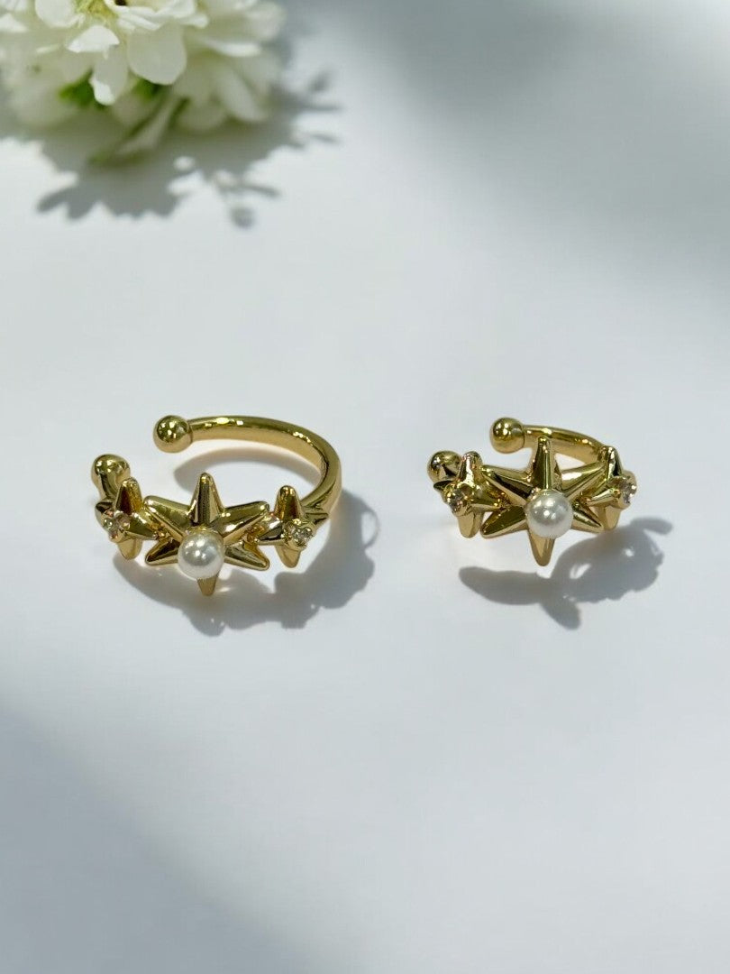 GOLDEN COLBY EAR CUFF