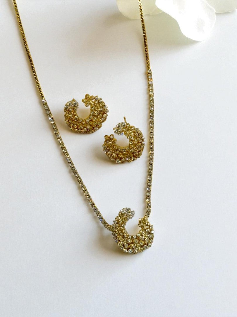 GOLDEN DIAMOND ERIK NECKLACE SET