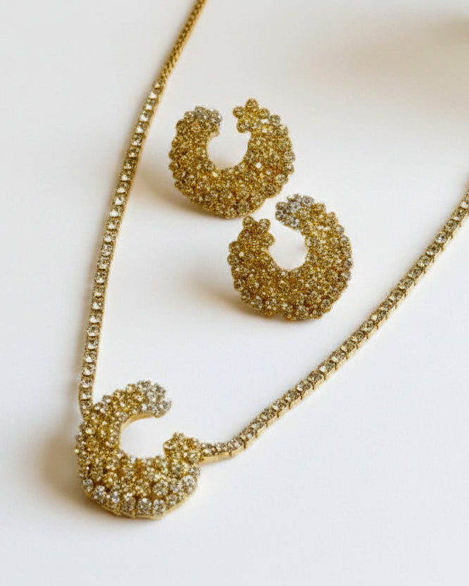 GOLDEN DIAMOND ERIK NECKLACE SET