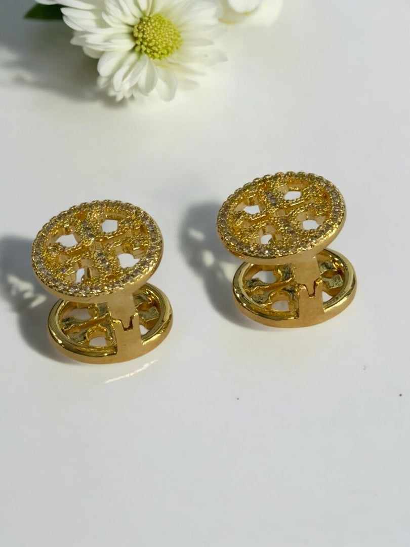 GOLDEN DIAMOND JEFFERY EARRINGS