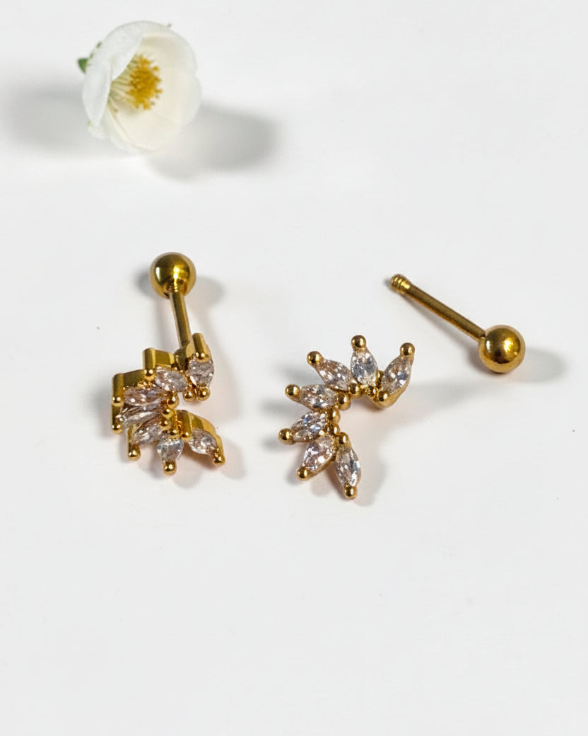 GOLDEN DIAMOND KEMIE EARRINGS