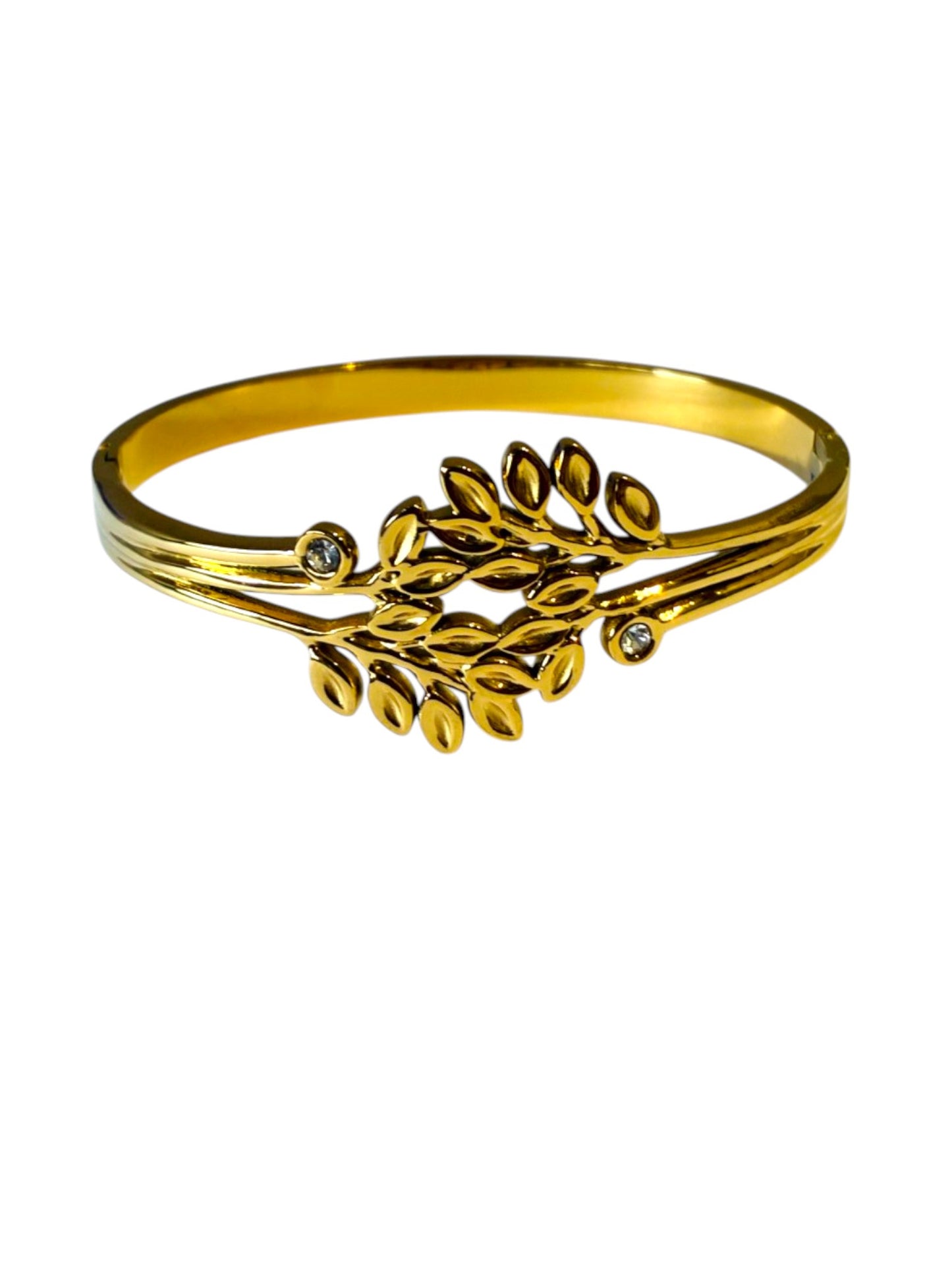 GOLDEN DIAMOND LEAF ERIN BRACELET