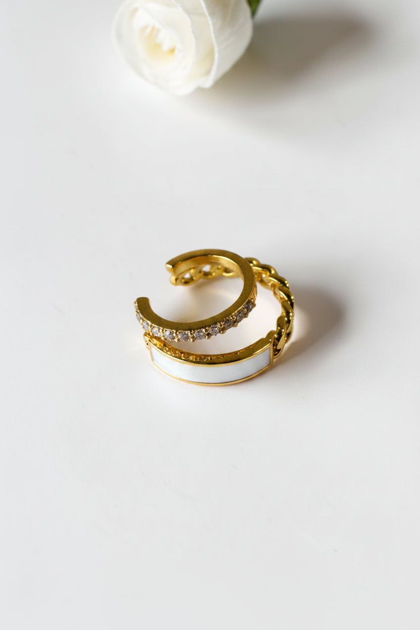GOLDEN DIAMOND MAISIE EAR CUFF