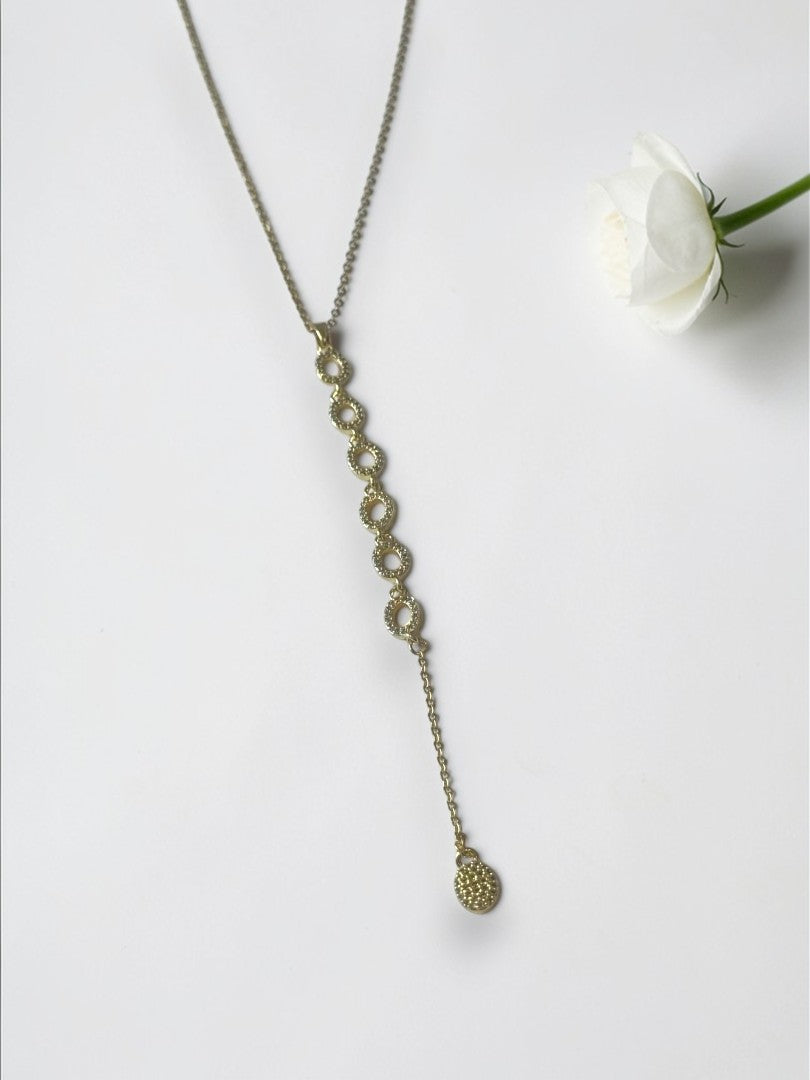 GOLDEN DIAMOND MEREDITH NECKLACE (Y)