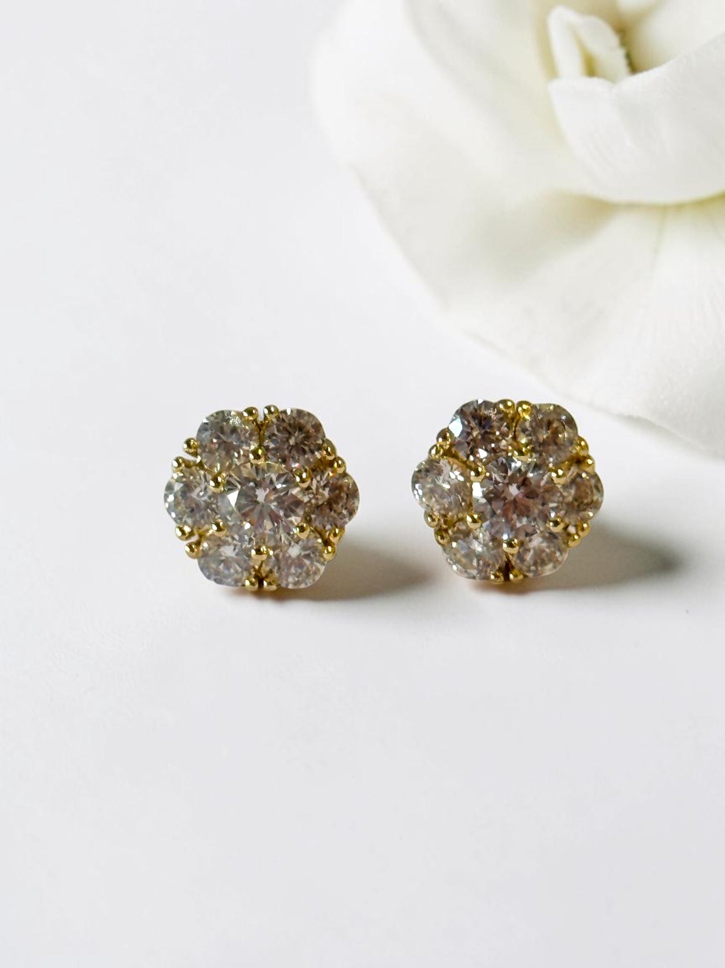 GOLDEN DIAMOND RUSTY EARRINGS