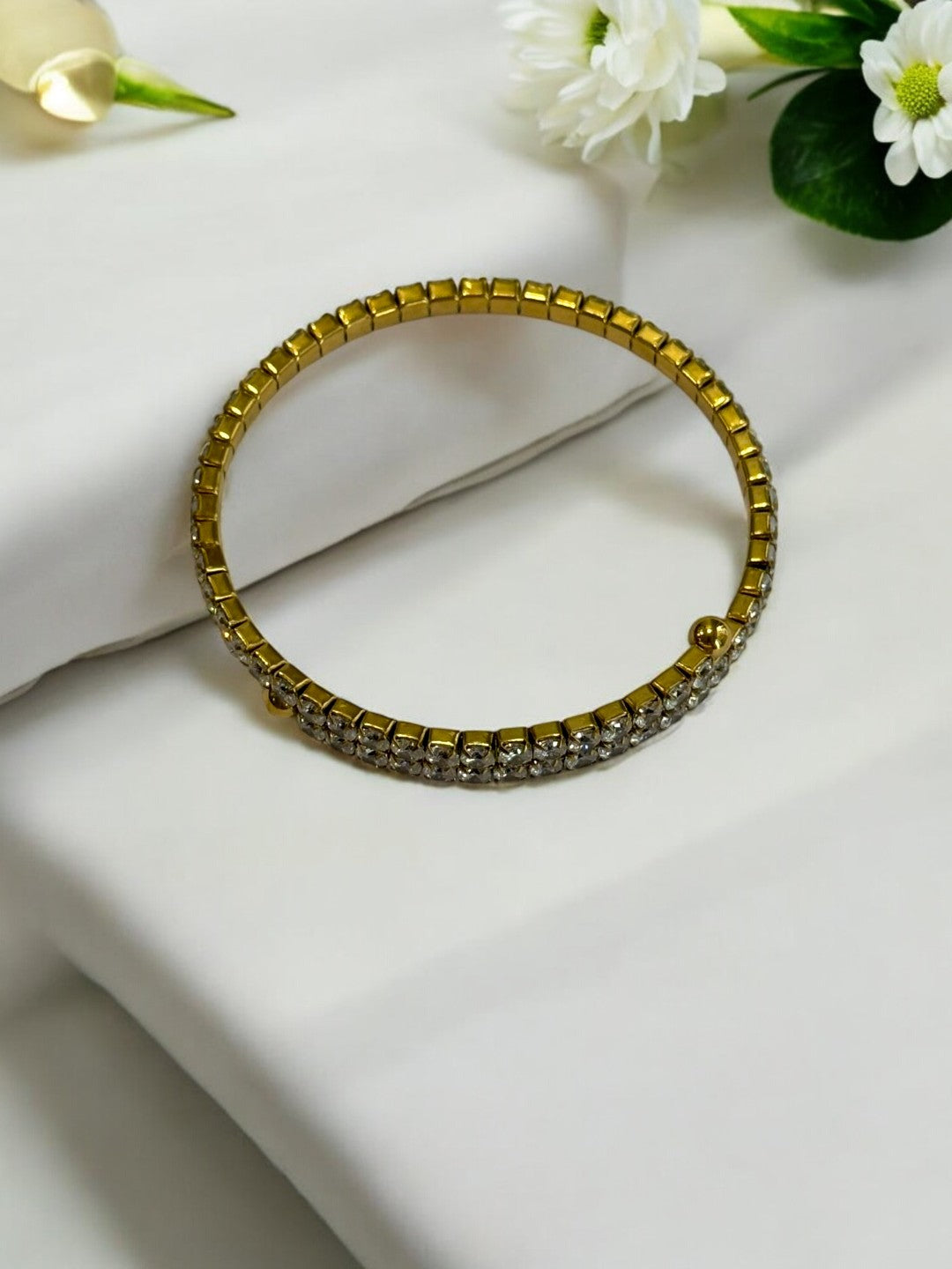 SPARKLING BANGLE BRACELET FOR WOMENS-WATERPROOF& ANTI TARNISH