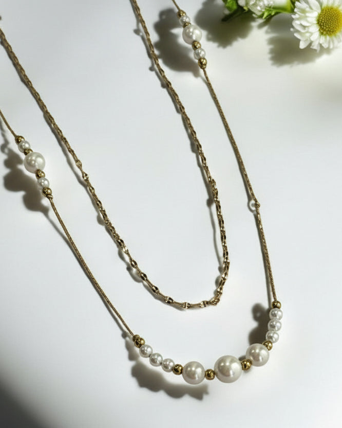GOLDEN LAYERED PEDRIE NECKLACE