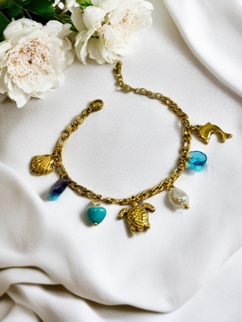 GOLDEN OCEAN CHARM JAJIEL BRACELET