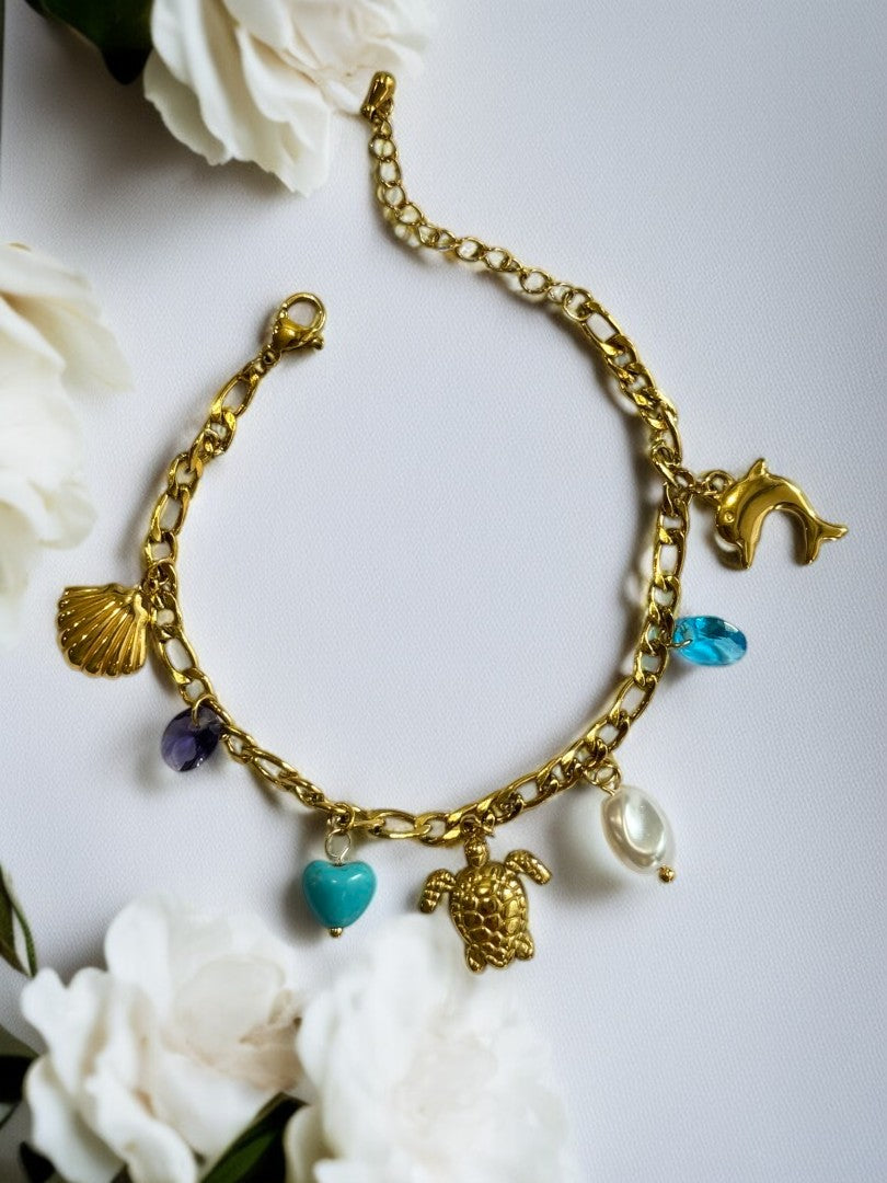 GOLDEN OCEAN CHARM JAJIEL BRACELET