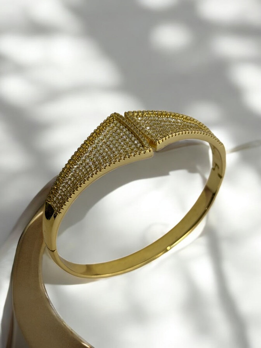 GOLDEN DIAMOND CUFF BRACELET