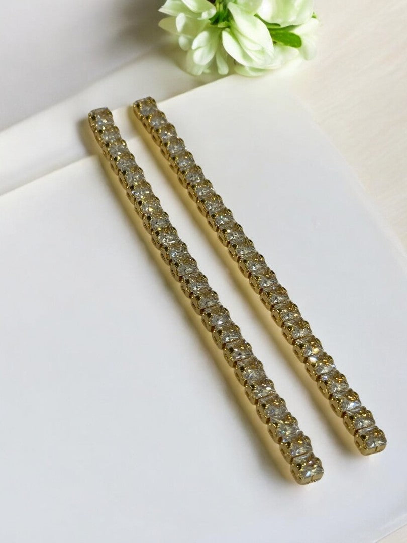 18K GOLD PLATED DIAMOND LINE PREMIUM DANGLE