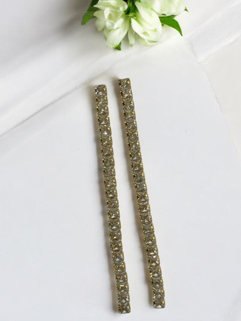 18K GOLD PLATED DIAMOND LINE PREMIUM DANGLE