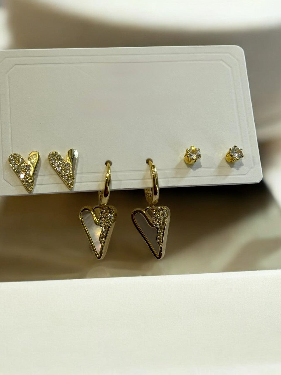 THREE PAIR OF EARRINGS