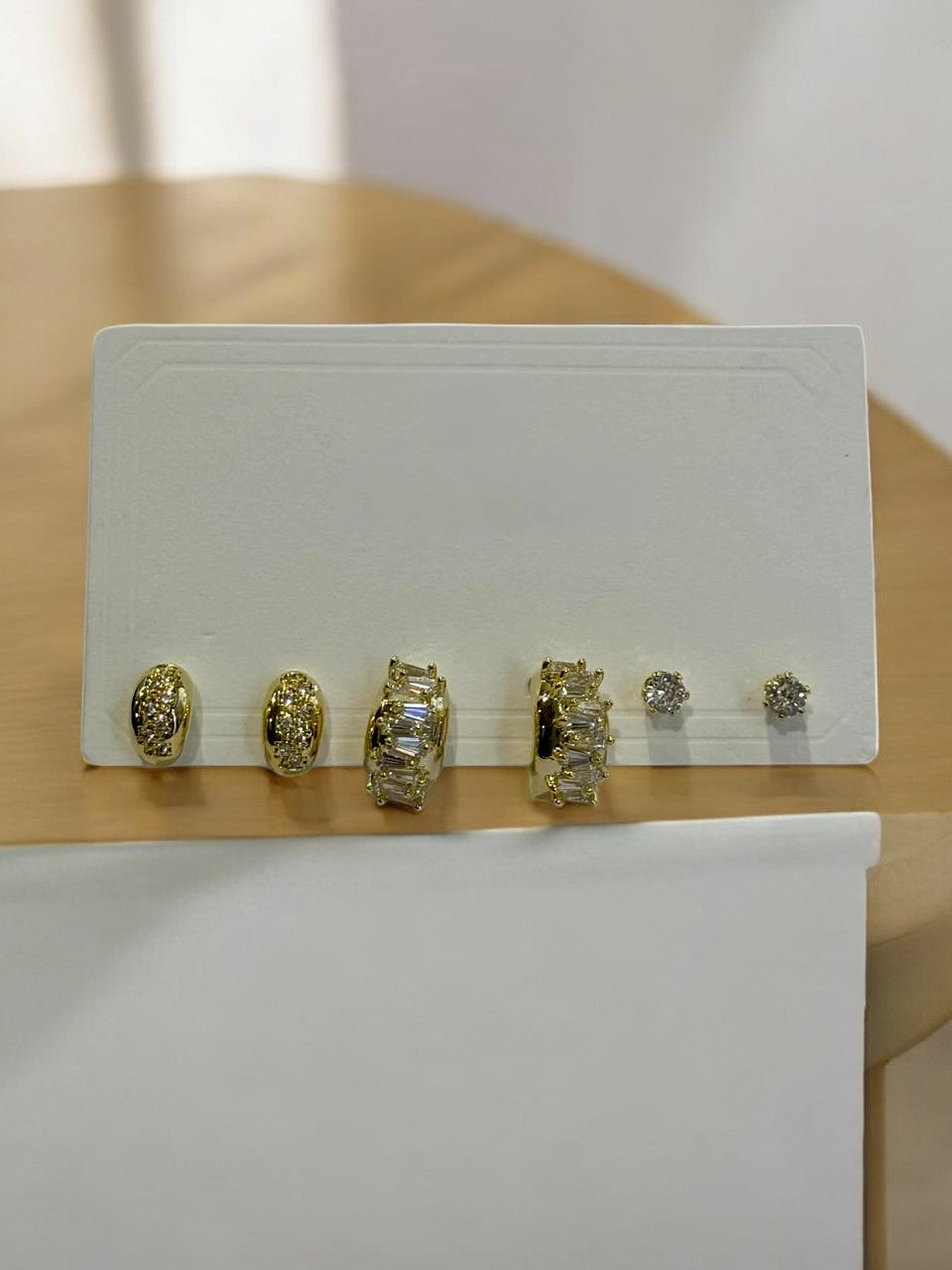 THREE PAIR OF EARRINGS