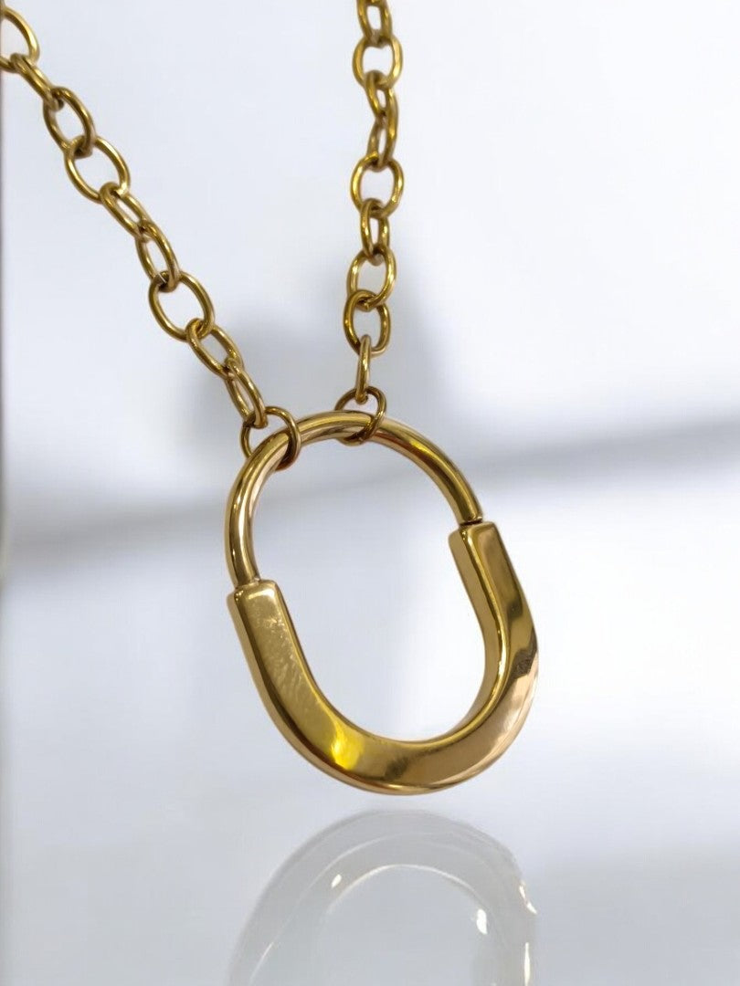 GOLDEN CHAIN WITH LOCK
