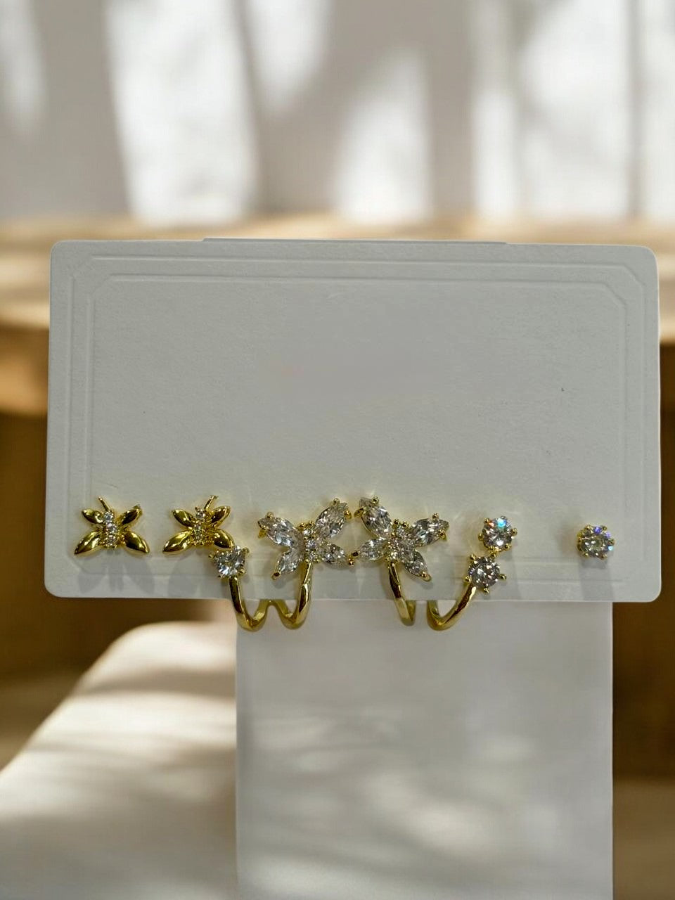 THREE PAIR OF EARRINGS